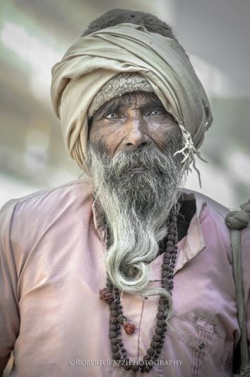 портрет пожилых людей из Индии