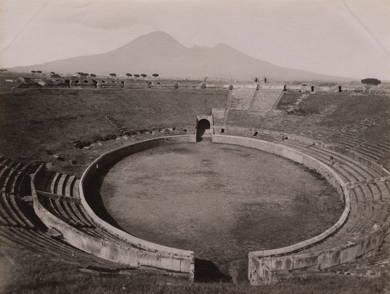 Джорджио Зоммер. Арена амфитеатра. Помпеи. 1870