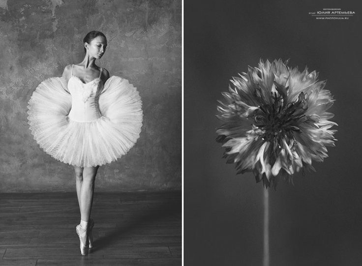Цветы и балерина - №3