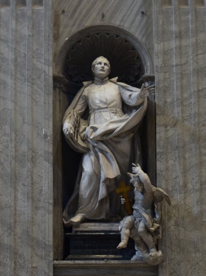 Статуя св. Камилла де Леллис , основателя ордена камиллианцев.