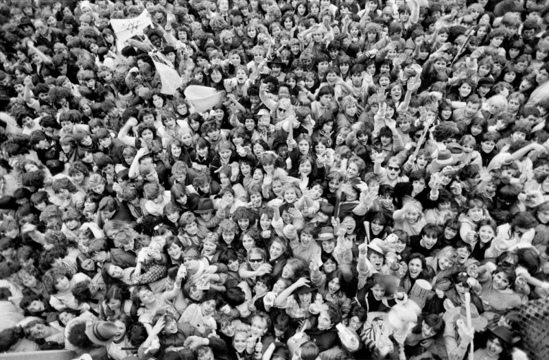 Толпа перед концертом Duran Duran. Колумбия, Южная Каролина, 1984 год.