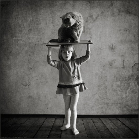 Девочка и Кот в интересном фото проекте - №8