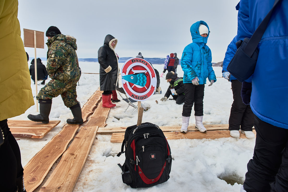 Соревнование по ловле корюшки - Маргарита Лапина