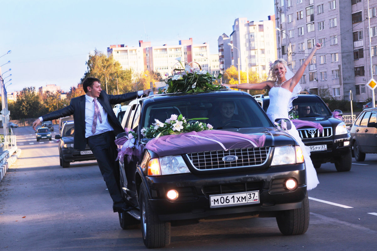 свадебный кортеж - евгений 