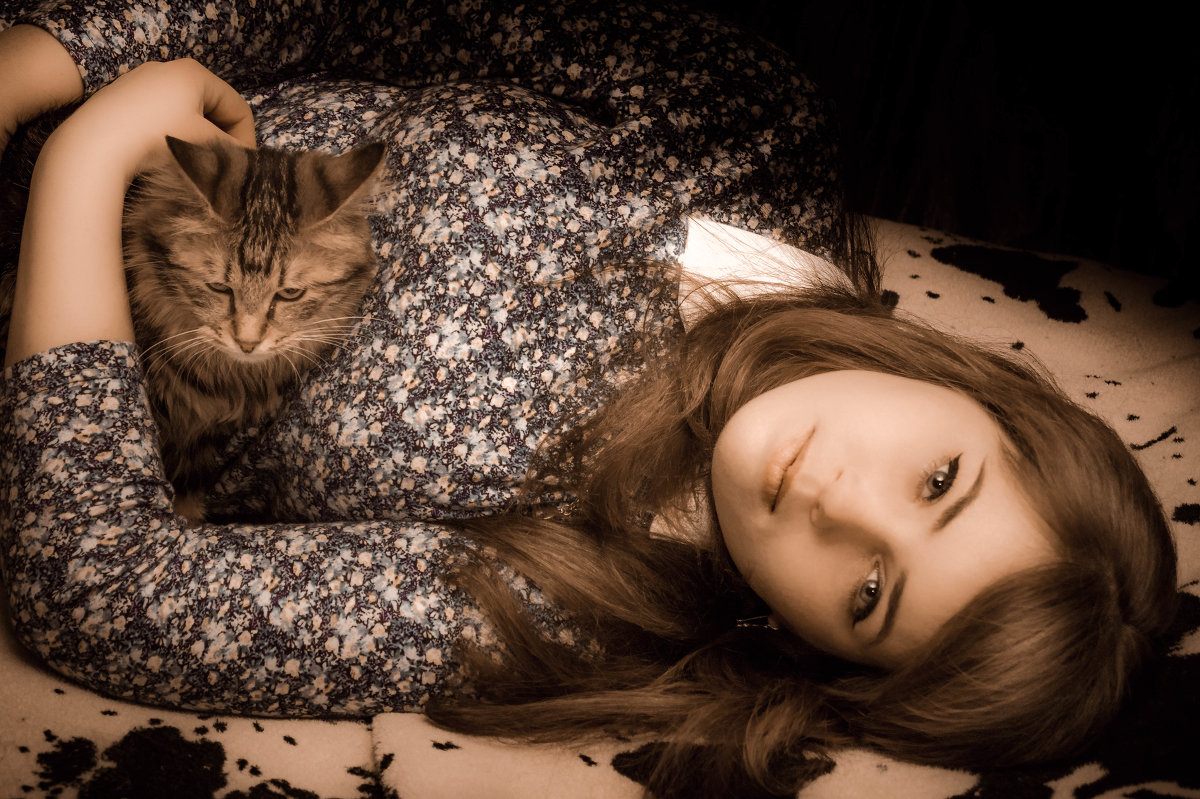 Таня и Рысь. - Olga Kramoreva Таня и Рысь. - Olga Kramoreva