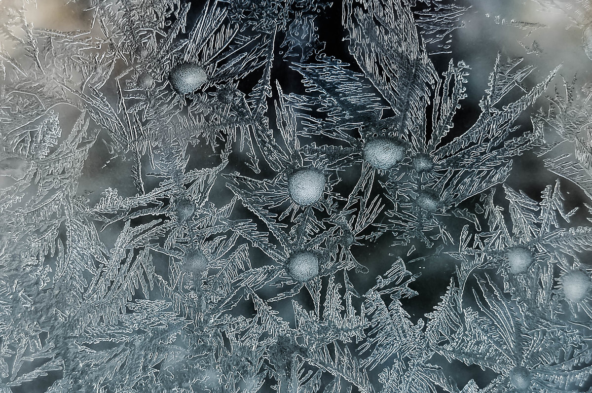 Рисует узоры мороз на оконном стекле   \макро\ - Николай Сапегин