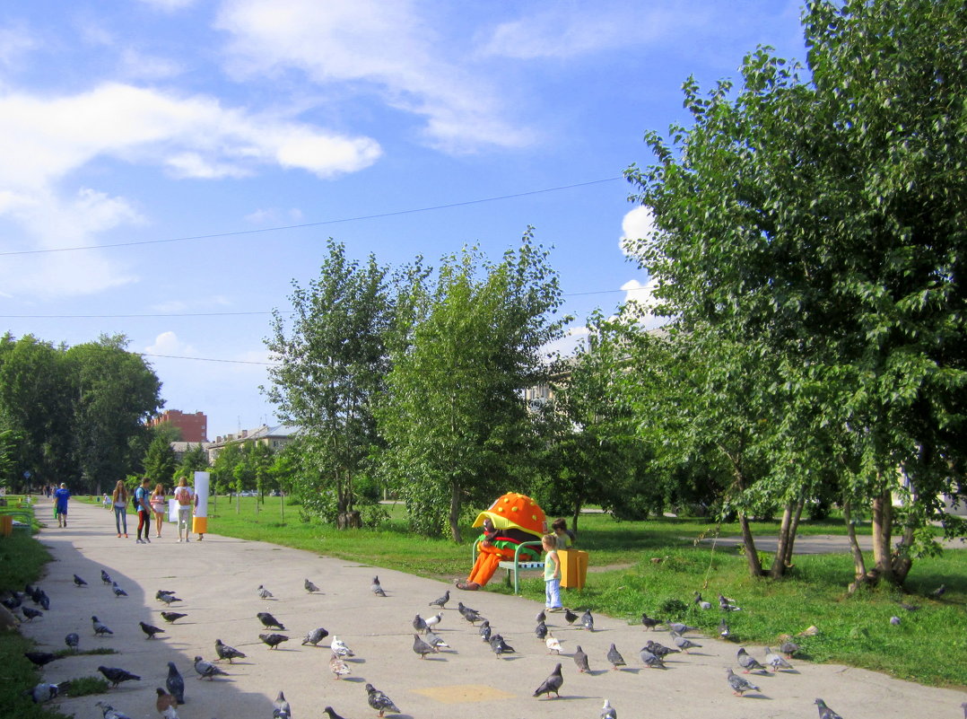 В городском парке лето . - Мила Бовкун