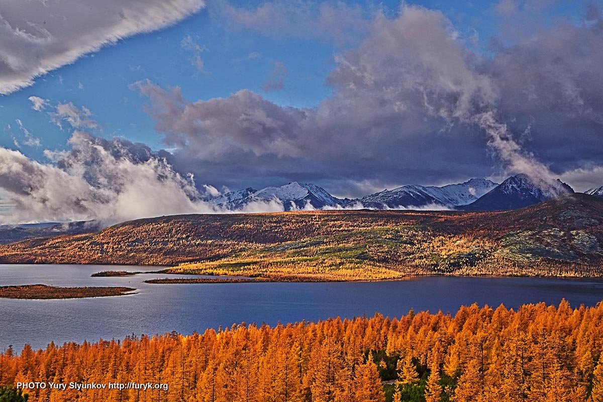 Утро на озере после дождя. Сентябрь - 3 - Юрий Слюньков