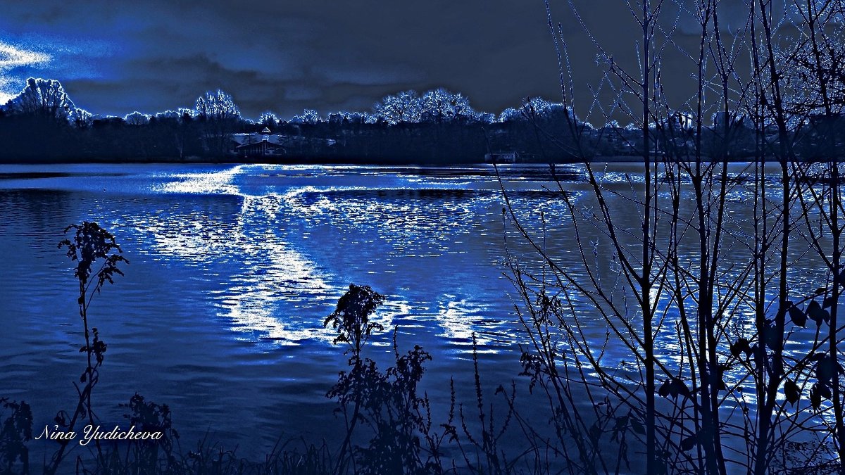Зимнее озеро - Nina Yudicheva