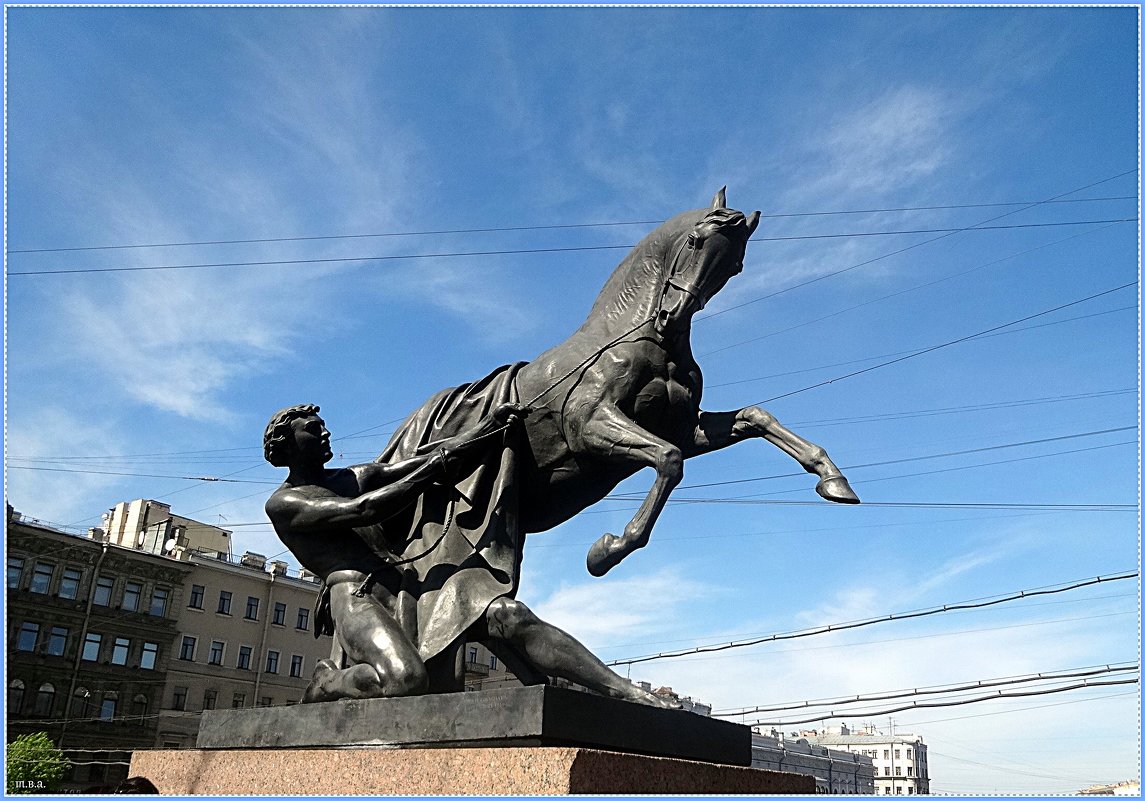 Юноша берущий коня под уздцы - Вера 