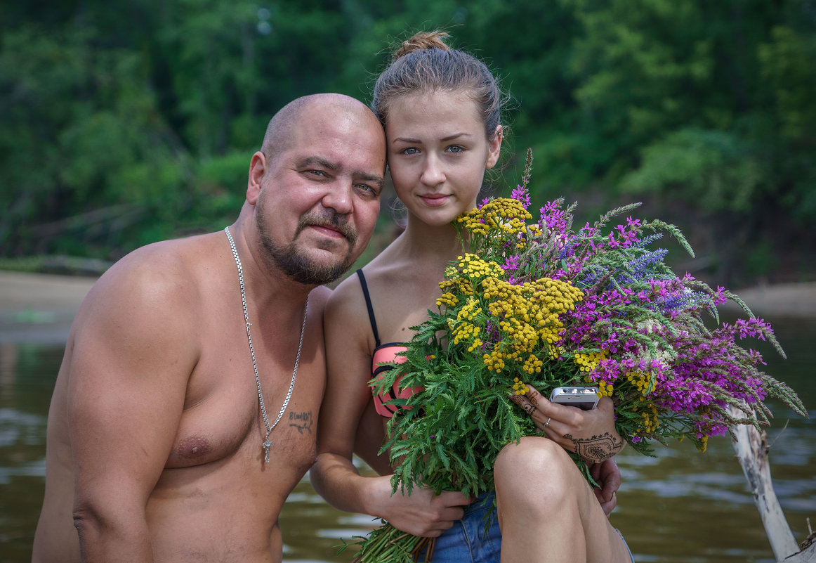 Алена с папой. - Сергей Исаенко