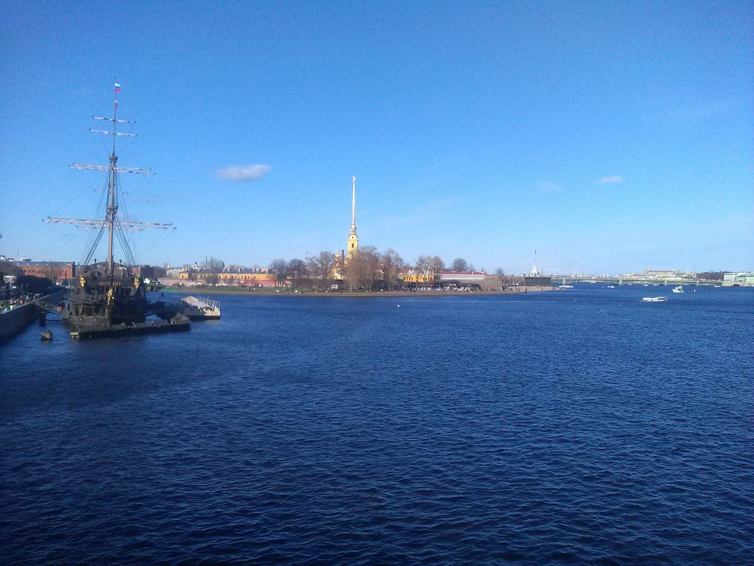 Река Нева и Петропавловская крепость. (Санкт-Петербург). - Светлана Калмыкова