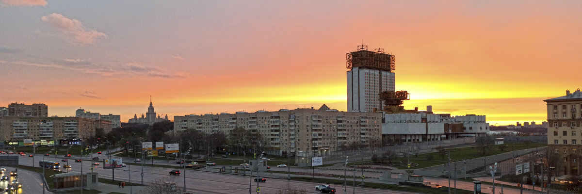 Закат над Москвой. - Alexandr Gunin