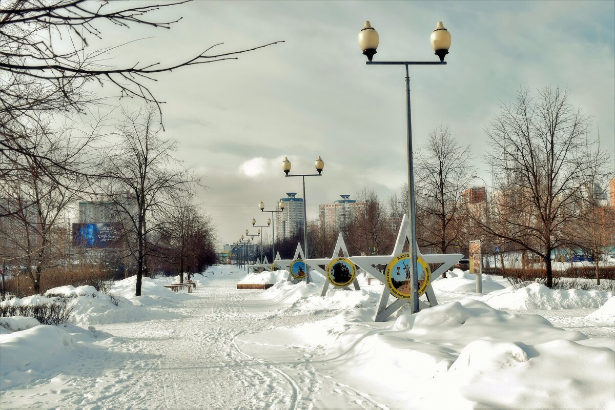 Звёзды в честь городов-героев на Аллее ветеранов. - Татьяна Помогалова