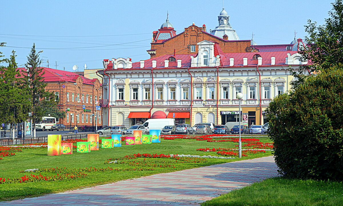 Томск. Вид с Новособорной площади - Татьяна Лютаева