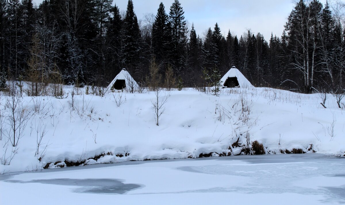 зимний пейзаж - ольга хакимова