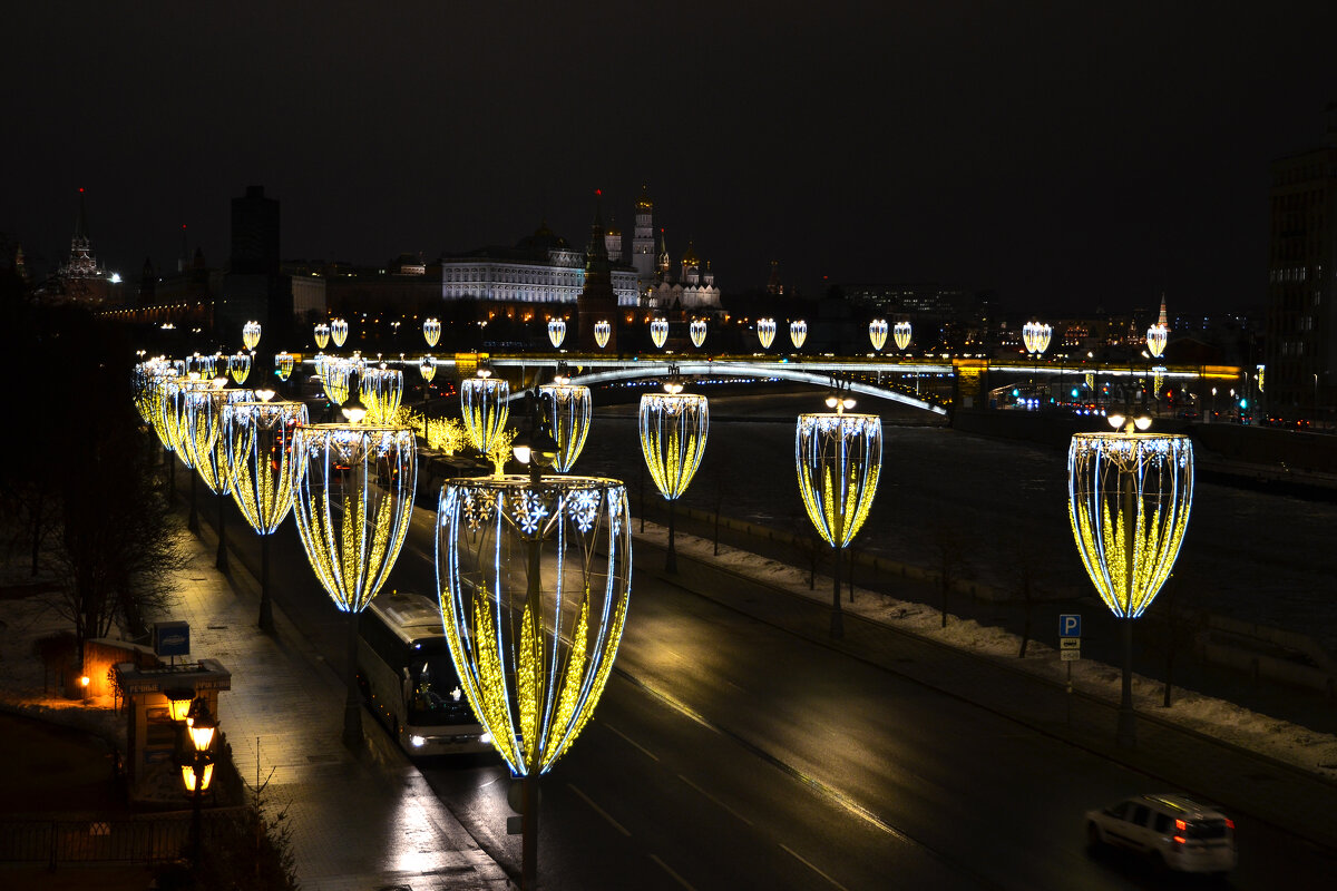 Москва ночная. - Валерий Пославский