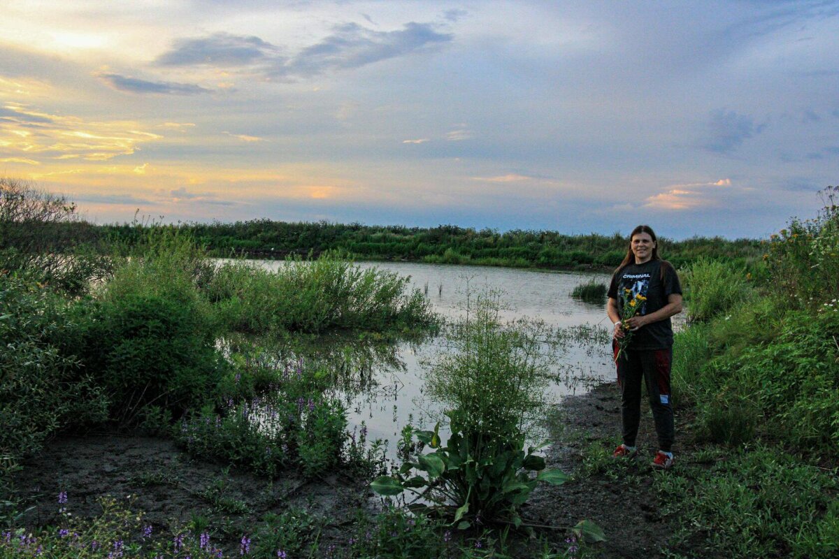 Закат на пруду - Виктория 