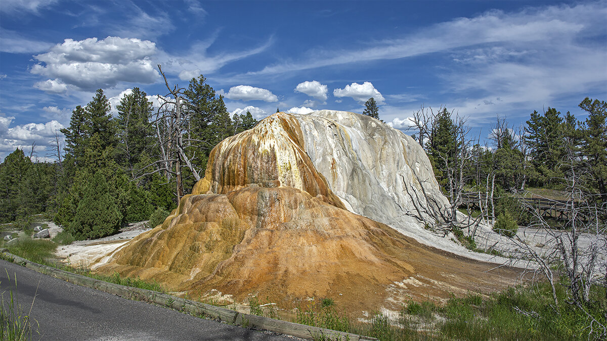 "камень" придорожный.  Mammoth Hot Springs. - Petr @+