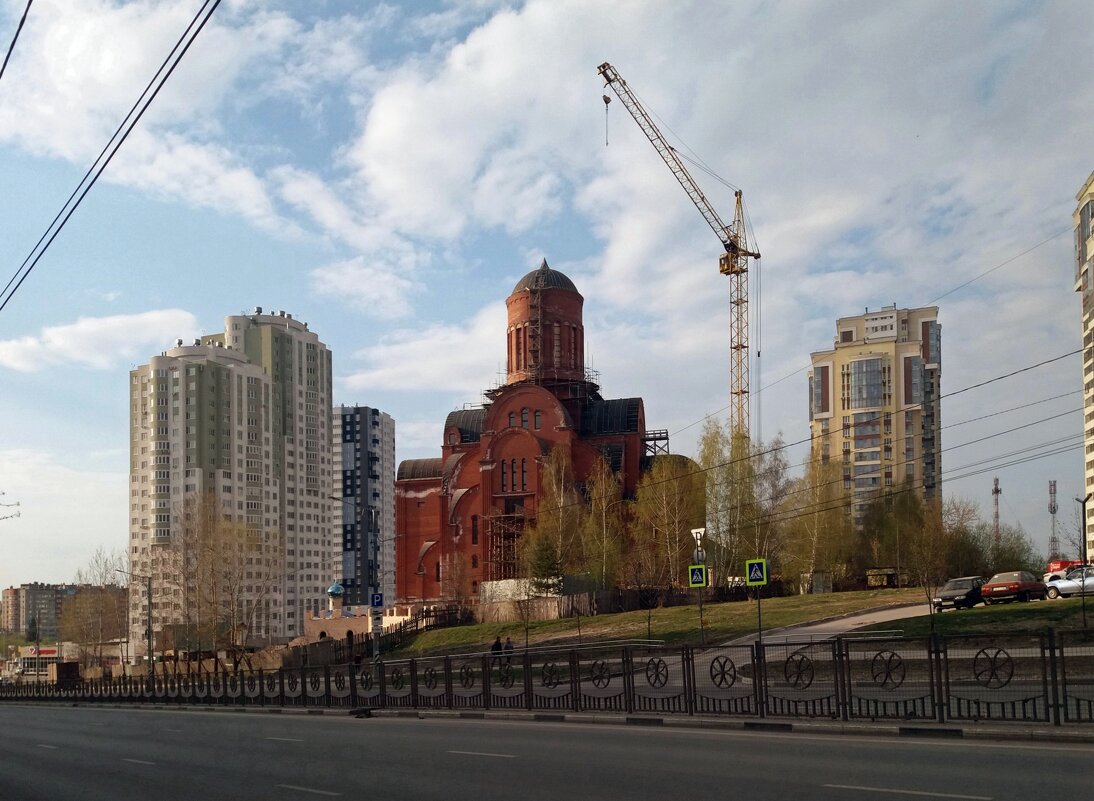 Рязань. Строительство храма в честь святителя Василия Рязанского - Galina Solovova Рязань. Строительство храма в честь святителя Василия Рязанского - Galina Solovova