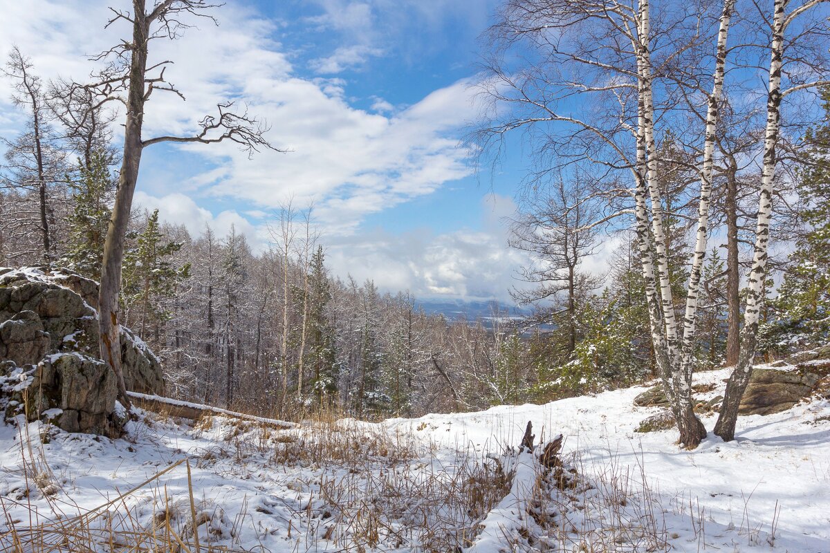 Ильменский хребет. Апрель. Миасс, Машгородок. - Алексей Трухин