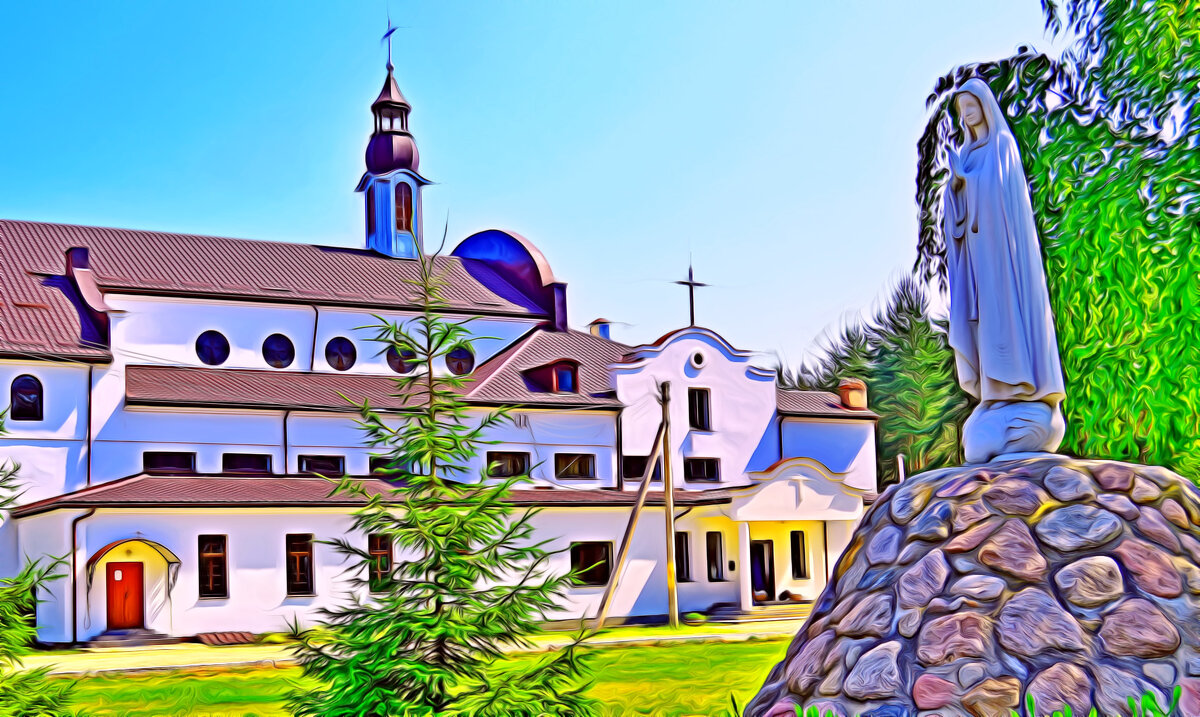 Храм на окраине городского поселка. - Vladimir Semenchukov Храм на окраине городского поселка. - Vladimir Semenchukov