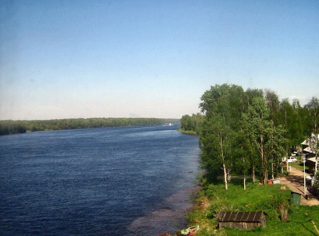 Река Нева. Из окна поезда Санкт-Петербург - Мурманск. - Мария Васильева