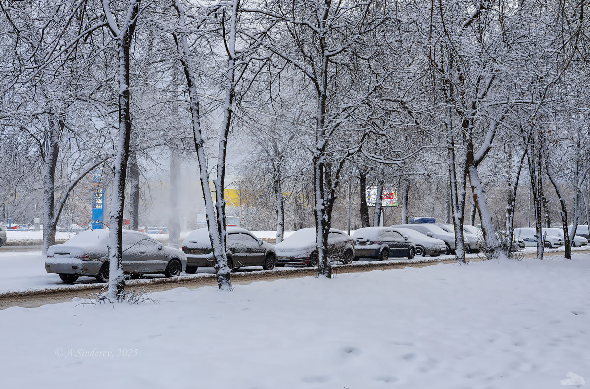 Заснеженные машины - Александр Синдерёв