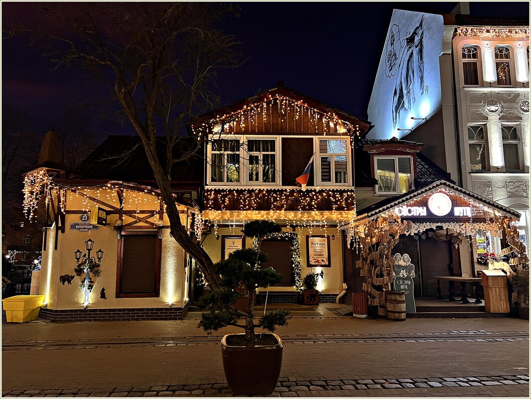 По новогоднему Зеленоградску. - Валерия Комова