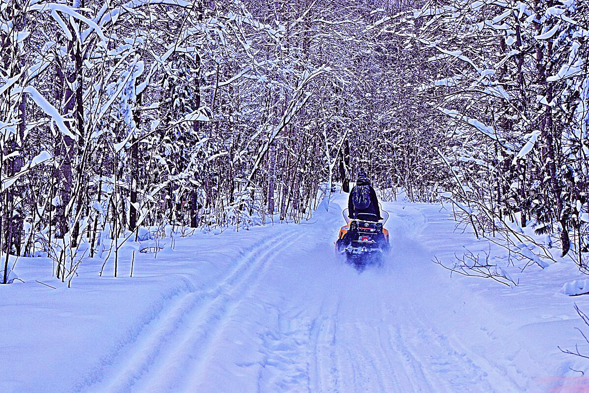 Романтика зимнего путешествия на снегоходе! - Владимир 