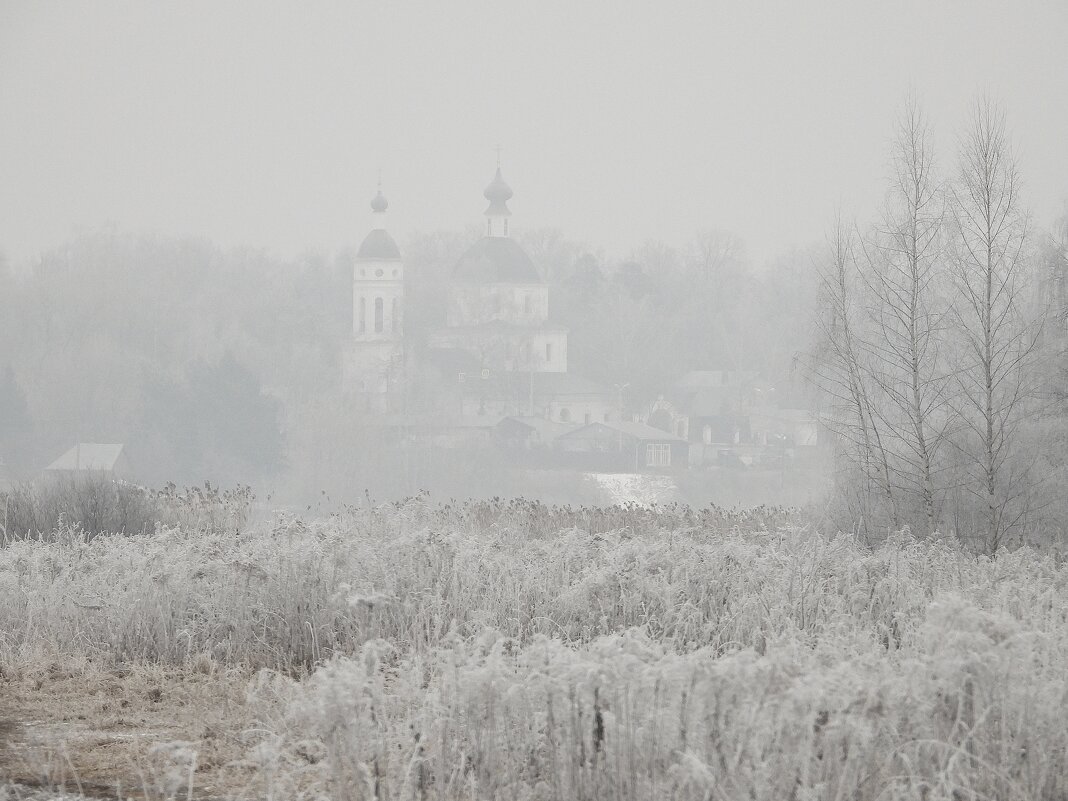 Церковь Рождества Пресвятой Богородицы в Образцово в тумане - Леонид leo Церковь Рождества Пресвятой Богородицы в Образцово в тумане - Леонид leo