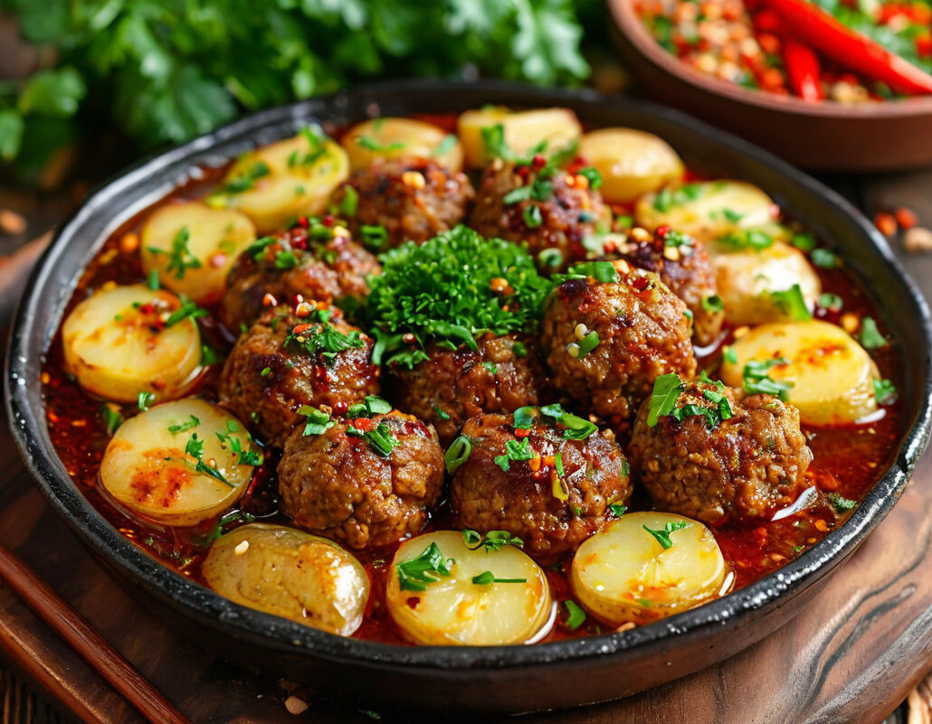 Тефтели из соевого мяса в сычуаньском соусе - Игорь Волков