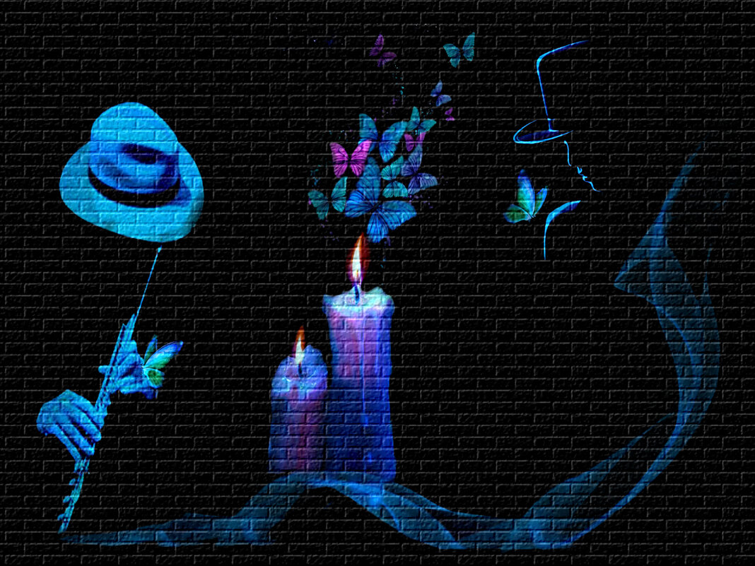 Музыкант  (графити  на  стене) - Е.М. ***