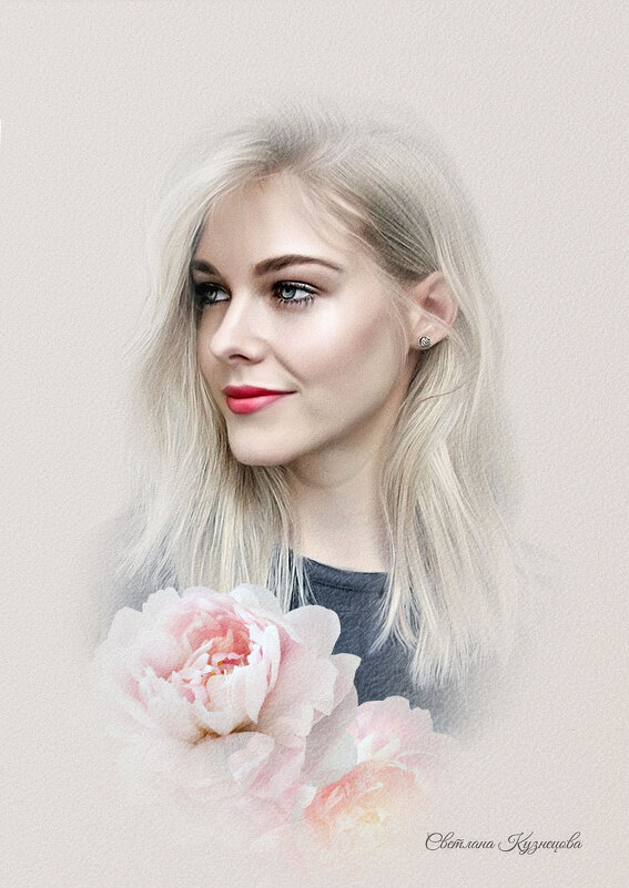 "Тающий" портрет. - Светлана Кузнецова