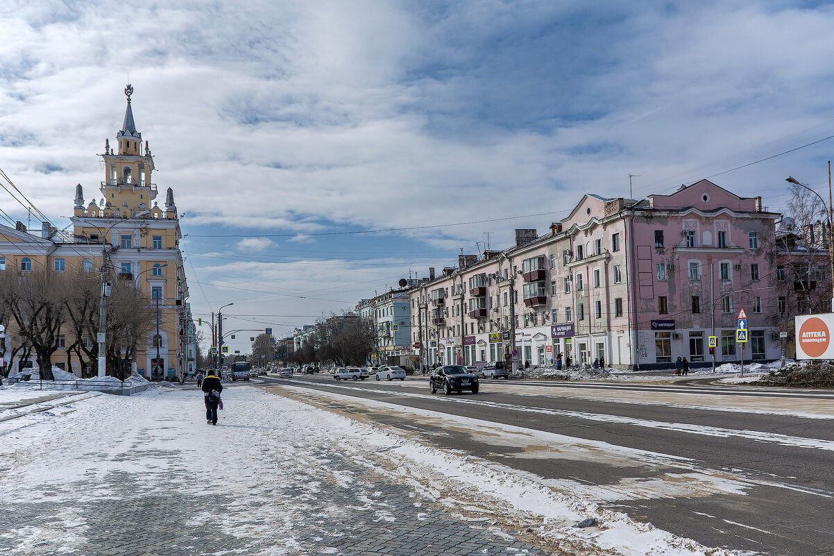 Проспект Ленина, Комсомольск-на-Амуре. - Виктор Иванович Чернюк