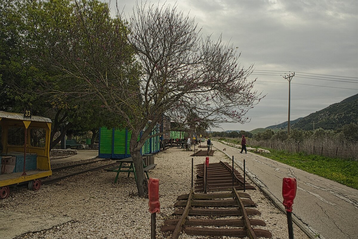 Железнодорожный  музей   Поезд  в  долине Кирьят Харошат Вальруй. Под Кирьят-Тивоном  2025г - ujgcvbif 