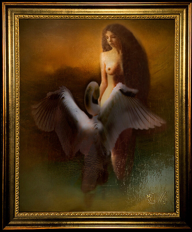 Леда  и  лебедь - Е.М. ***