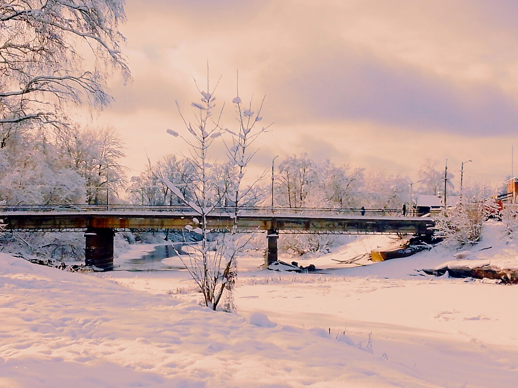 Зимний день в городе - Сергей Кочнев