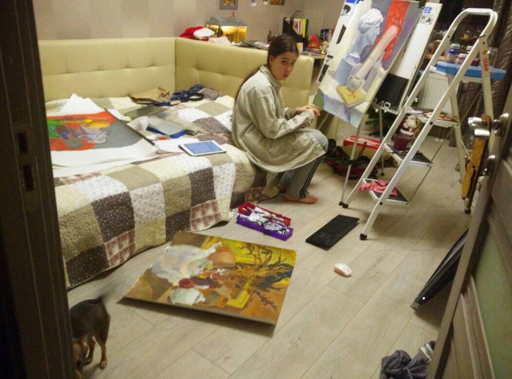 Комната юной художницы. - Венера Чуйкова Комната юной художницы. - Венера Чуйкова