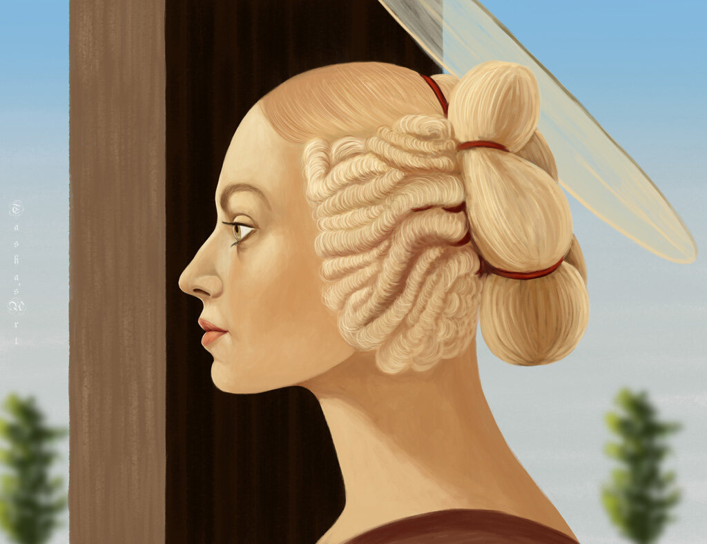 Портрет в стиле Сандро Боттичелли - Наталия Львова