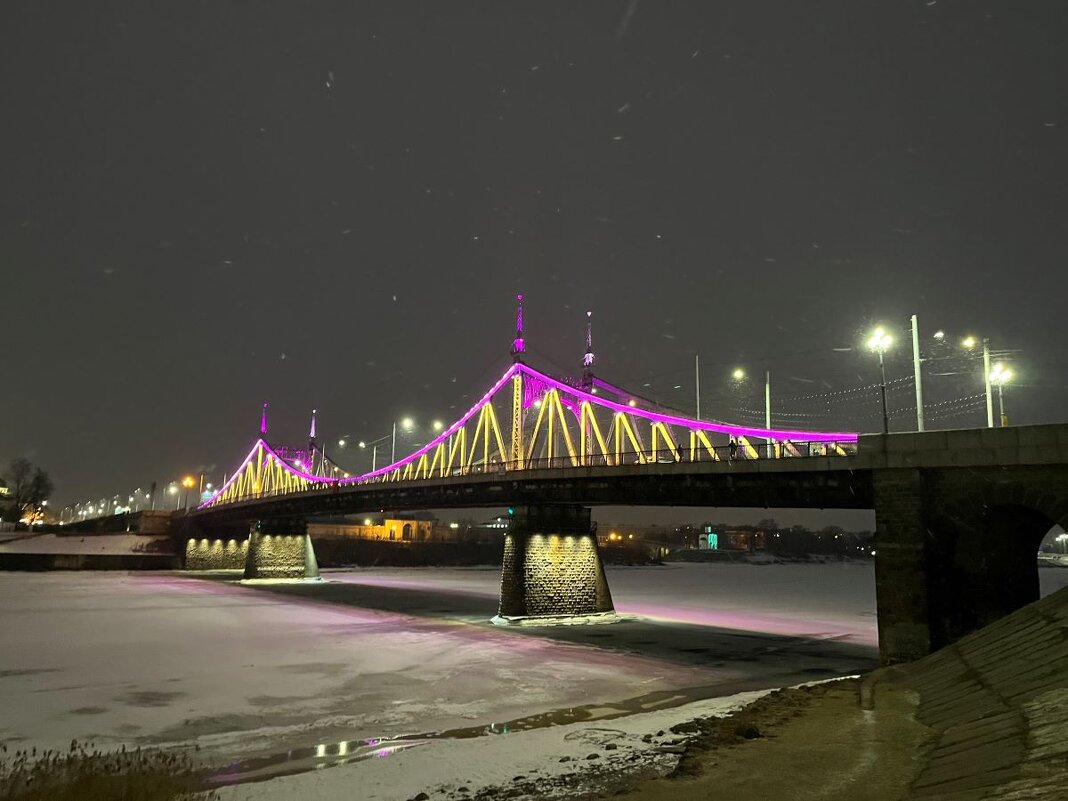 Староволжский мост вечером - Olga Oskolkova Староволжский мост вечером - Olga Oskolkova