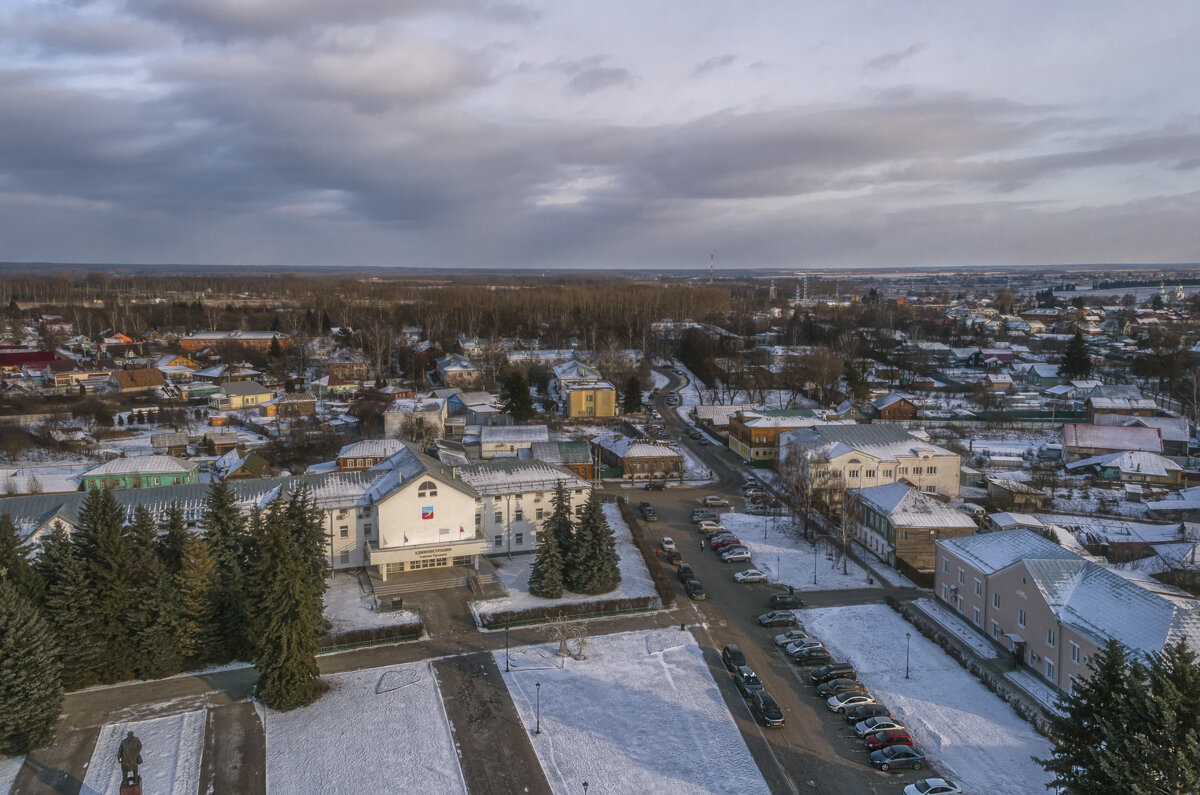 Вид Суздаля с колокольни Ризоположенского монастыря - Сергей Цветков Вид Суздаля с колокольни Ризоположенского монастыря - Сергей Цветков