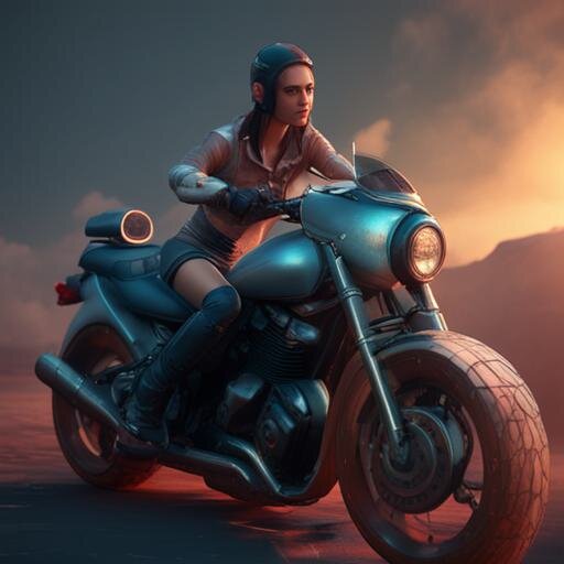 Девушка на мотороллере - Юрий Гайворонскiий