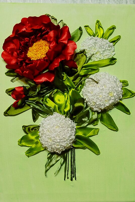 Картина вышитая лентами - Татьяна Евдокимова