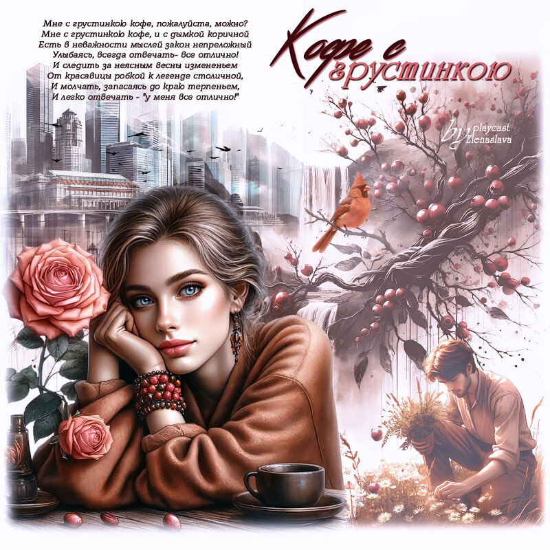 Кофе с грустинкою... - elenaslava 