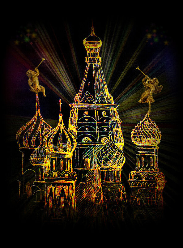 Ангелы   трубят панно - Е.М. ***