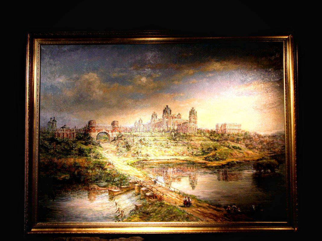 Вид на царский дворец . Картина художника начала 19 века - Анатолий Колосов Вид на царский дворец . Картина художника начала 19 века - Анатолий Колосов