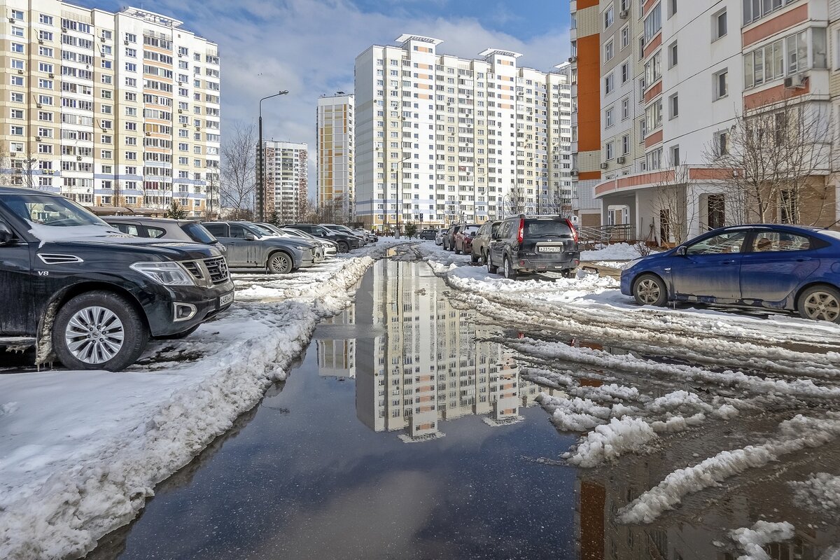 Москва поплыла после снегопада - Валерий Иванович