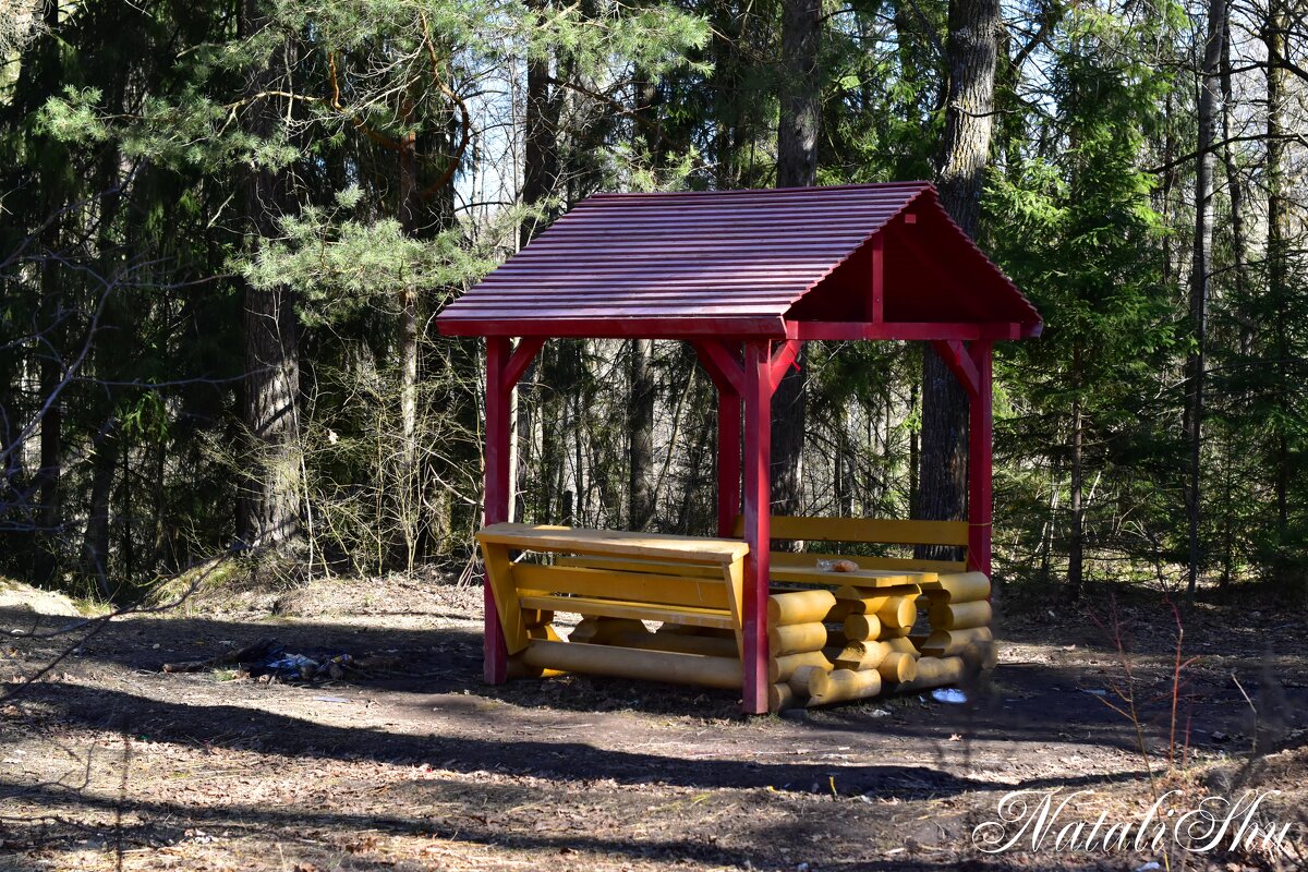 Шашлычный домик в лесу. - Наталья Вязигина Шашлычный домик в лесу. - Наталья Вязигина