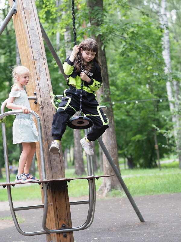 Дети на "тарзанке" - photo Bo